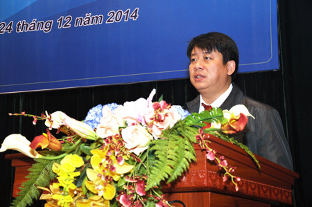 Tổng giám đốc EVN HANOI Nguyễn Anh Tuấn phát biểu chỉ đạo tại Hội nghị.