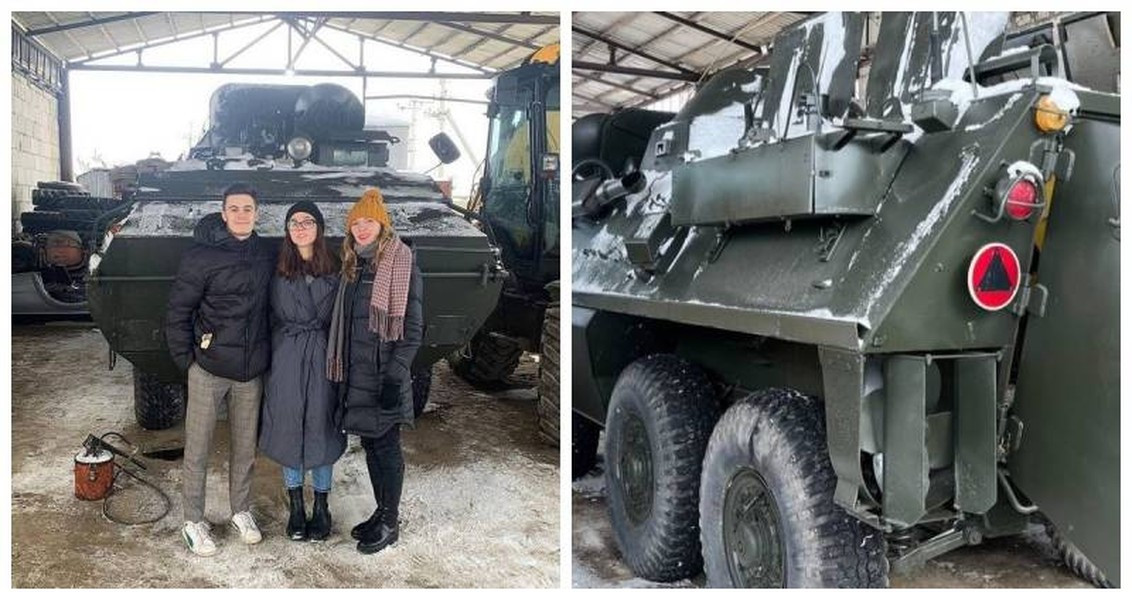 Việc cung cấp phương tiện nói trên cho Kyiv không được phản ánh chính thức. Chỉ biết rằng vào tháng 2 năm 2023, có thông tin cho biết một số xe bọc thép chở quân loại này đã được các "tình nguyện viên" tại Lviv mua và phục hồi.