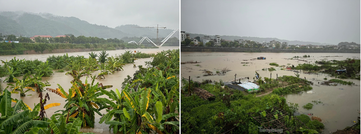 Theo thông tin từ Đài Khí tượng - Thủy văn tỉnh Lào Cai, mực nước lúc 15h ngày 8/9 trên sông Hồng tại Lào Cai là 79,49m, dưới báo động 1 là 0,51m; tại Bảo Hà là 56,83m, dưới báo động 3 là 0,17m.