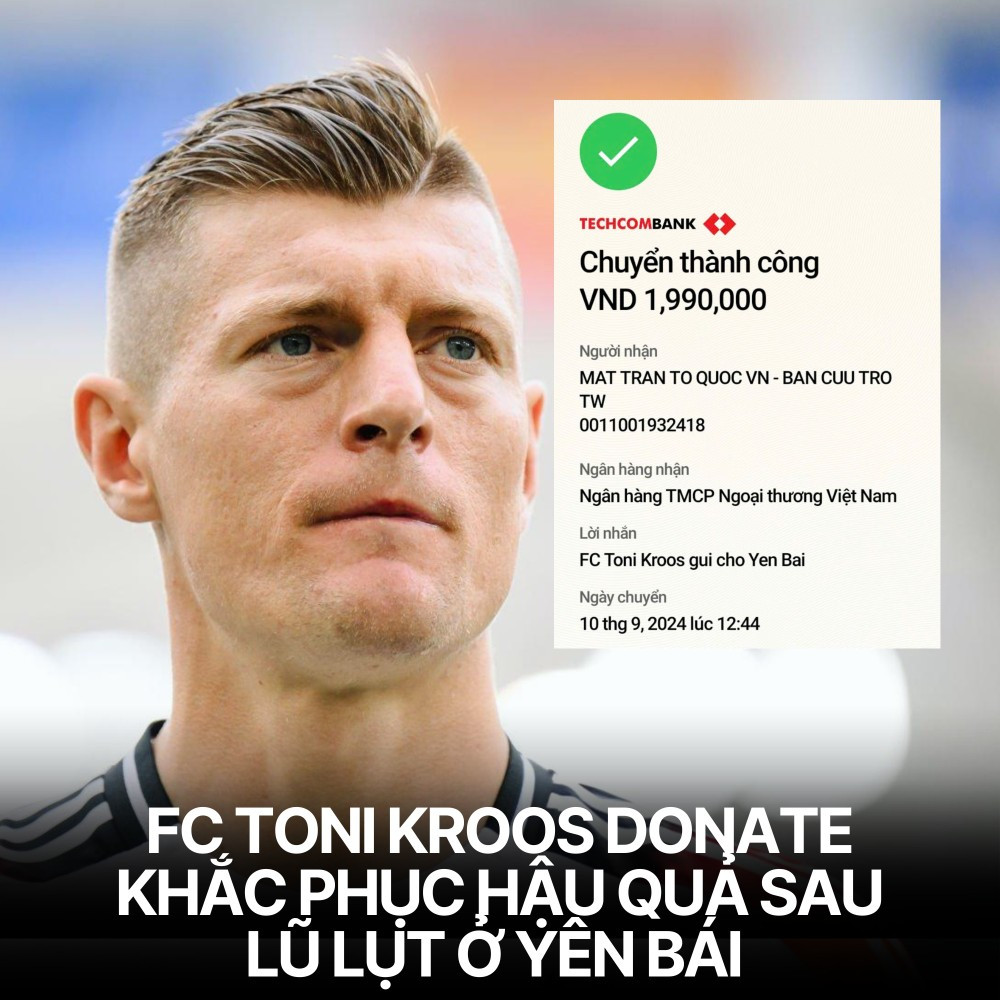 Fandom của nhiều cầu thủ bóng đá đã chung tay ủng hộ cho đồng bào vùng bão lũ.