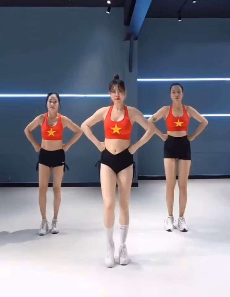 Nhiều người cho rằng việc mặc chiếc áo ngắn cũn cỡn như vậy, lại in hình cờ đỏ sao vàng thiêng liêng khiến hình ảnh Quốc kì không được thiêng liêng: "Ủa gì vậy, dù có thể hiện lòng yêu nước cũng có rất nhiều cách khác nhau, đâu cần cách này nhỉ", "chấm hỏi luôn đó, mặc thế này để chứng tỏ cái gì vậy", "không ngại hả trời".