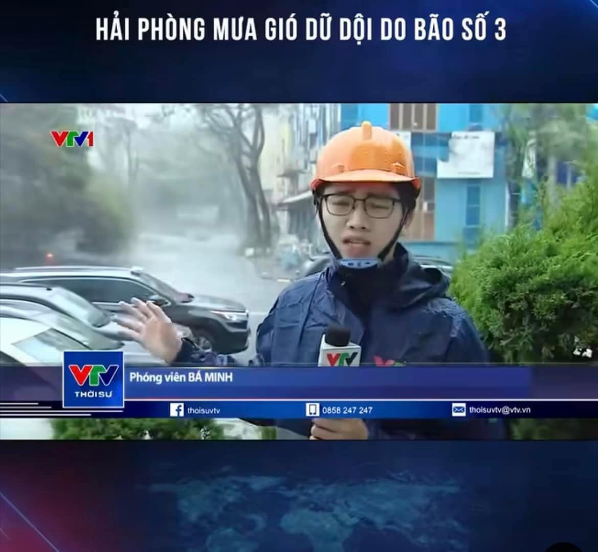 Nam MC thời tiết Thái Bá Minh.