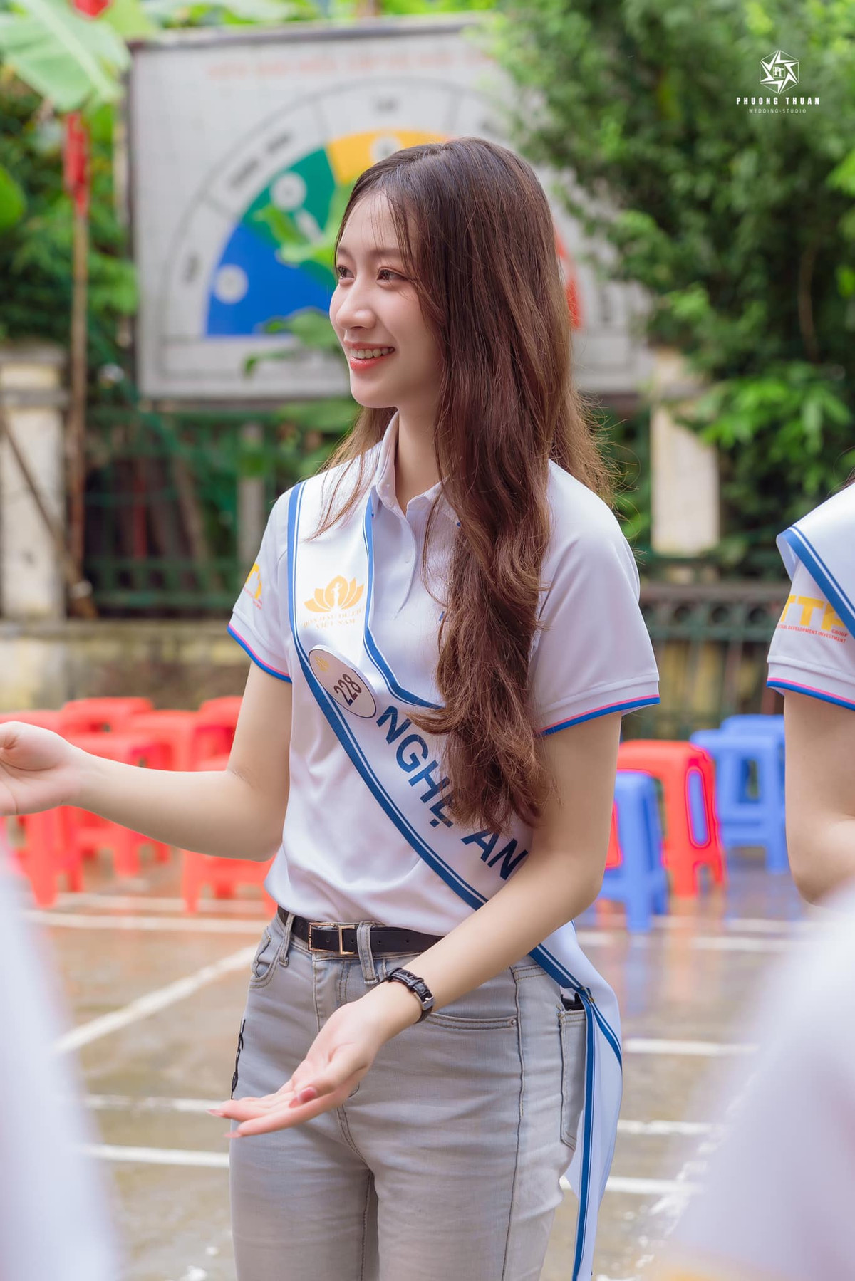 Khoảnh khắc được vô tình chụp lại của Ánh Tuyết khi tham gia cuộc thi Hoa hậu Du lịch Việt Nam từng viral trên MXH.