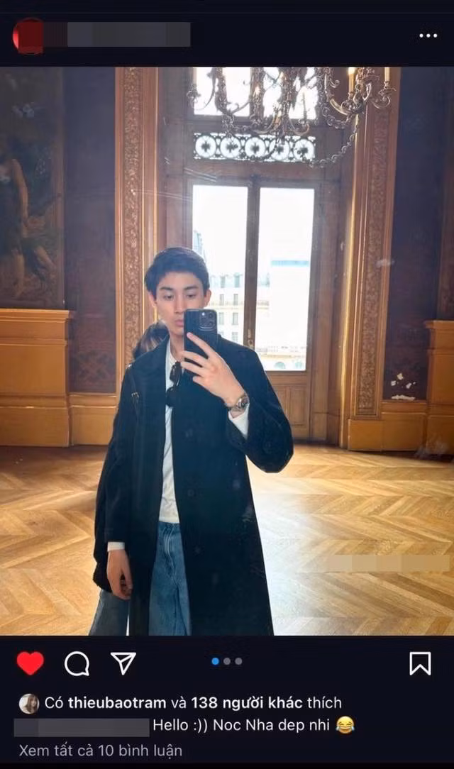 Đầu tháng 5, Thiều Bảo Trâm được cho là bay sang Pháp thăm bạn trai.