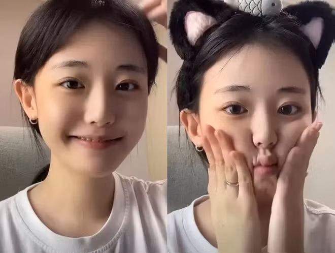 Chính vì điều khó, khoảnh khắc mặt mộc của Hina trong một clip trang điểm khiến nhiều người vô cùng bất ngờ. Hina xuất hiện với gương mặt mộc thanh tú, đáng yêu dù chẳng cần trang điểm đậm như mọi khi.