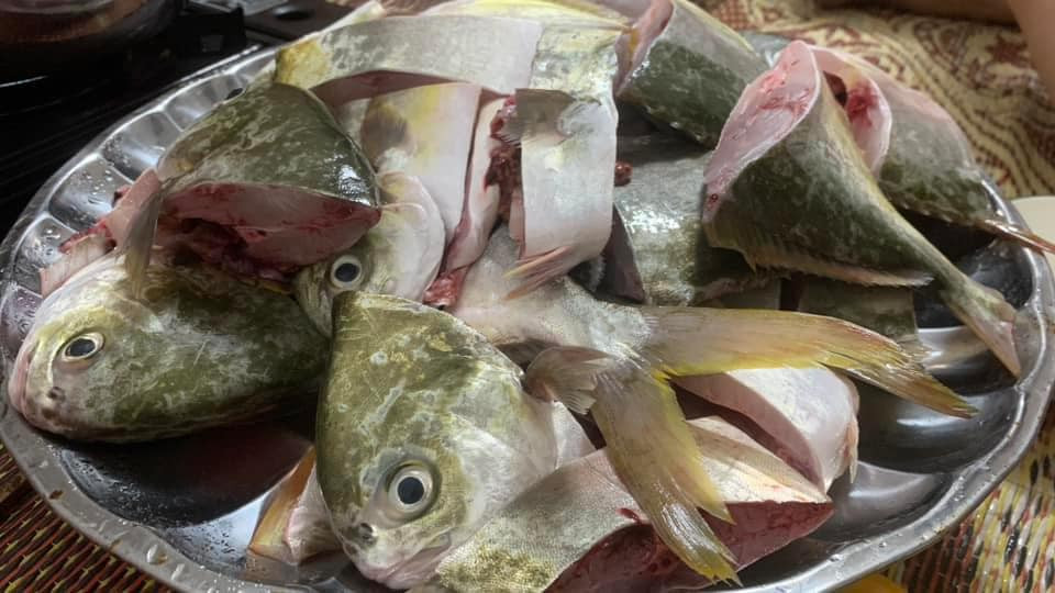 Nhiều người do số lượng cá nhặt về nhiều quá cũng đã chia cho người thân, hàng xóm.