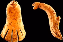 Tay cầm gốm rắn hổ mang 4.000 năm hé lộ điều bí ẩn