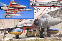 Bức ảnh mới công bố xác nhận các tiêm kích Mirage 2000 của Không quân Ukraine hiện đã được trang bị tên lửa MICA do Pháp sản xuất, qua đó mở rộng đáng kể khả năng đánh chặn tên lửa hành trình Nga ở cự ly tầm trung (Nguồn ảnh: Army Recognition Group / Không quân Pháp / Volyn SOS Medical)