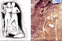 Phát hiện đau lòng ngôi mộ mẹ con đầu tiên từ thời La Mã cổ