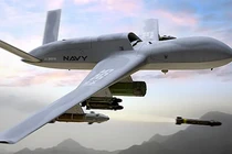 UAV MQ-20 phóng tên lửa - hình minh họa