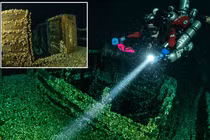 Bất ngờ tìm thấy xác tàu cổ hàng trăm năm còn nguyên cột buồm