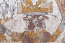 Bí ẩn sinh vật hai đầu trong bức tranh tường cổ 