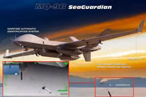 MQ-9B SeaGuardian của General Atomics đã tiến thêm một bước cụ thể hướng tới nhiệm vụ tuần tra chống ngầm không người lái, sau khi một cuộc thử nghiệm của Hải quân Mỹ đã tăng gấp đôi số lượng phao sonar mang theo và chứng minh khả năng cảm biến âm thanh liên kết mạng từ một phương tiện bay không người lái. (Nguồn ảnh: General Atomics)