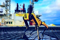 Chó robot đánh hơi bức xạ container không cần con người