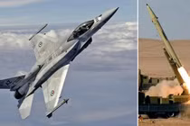 Tiêm kích F-16E của Không quân UAE và vụ phóng tên lửa Fateh-110 của Iran.