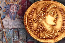 Soi cận 3 đồng tiền vàng quý hiếm thế kỷ thứ 4 Sau Công Nguyên 