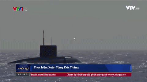 Cận cảnh pha phóng thử tên lửa Kalibr từ tàu ngâm Kilo của Việt Nam. Nguồn ảnh: VTV.
