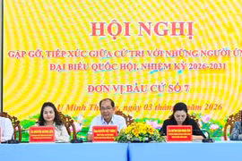 Ứng cử viên Nguyễn Quỳnh Liên tiếp xúc cử tri tại xã U Minh Thượng 