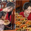 Hoa hậu Thanh Thủy nấu ăn, trao quà cho trẻ em vùng cao