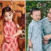 Khoảnh khắc đáng yêu của nhóc tỳ nhà sao Việt trong áo dài ngày Tết