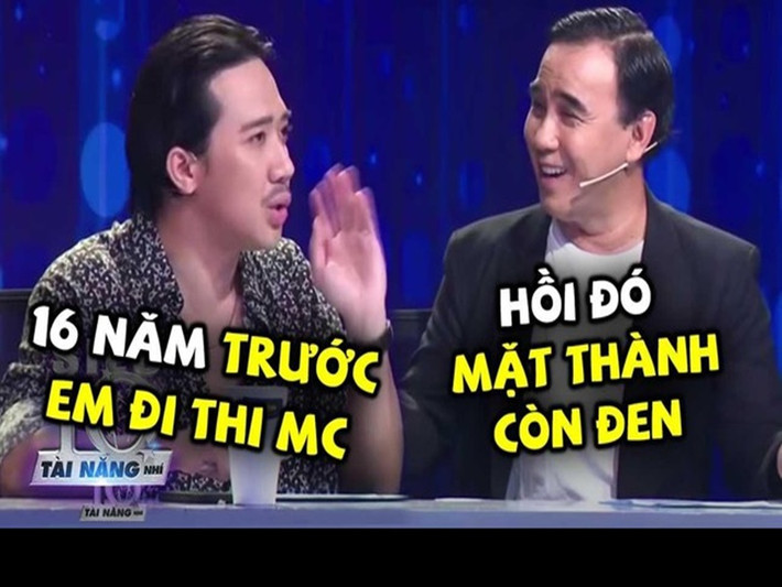 Quyền Linh kể lại: “Lúc đó Trấn Thành còn là một cậu nhóc mặt đen, ngơ ngác, quê mùa. Trấn Thành rất khát vọng để làm nghề. Vừa thấy tôi về, Trấn Thành liền chạy tới kêu tôi chỉ cho cái này, cái kia. Lúc đó Trấn Thành rất giỏi rồi, nhưng vẫn là viên đá thô, chưa được mài thành ngọc. Từ khát vọng và học hỏi đó Trấn Thành đã tích lũy được rất nhiều điều”. Ảnh: Tiền Phong