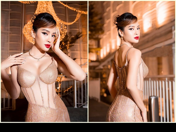 Phương Trinh Jolie sở hữu vòng 3 cong vút.