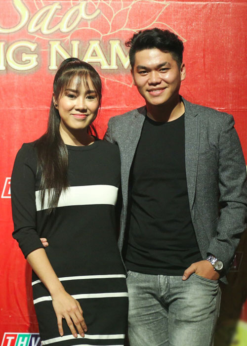 Lê Phương và Trung Kiên gắn bó trong cả công việc khi cả hai cùng tham gia chương trình “Ngôi sao Phương Nam”. Ảnh: Thể thao văn hóa
