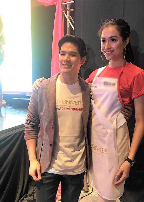 Hình ảnh rạng rỡ của Lệ Hằng bên "soái ca" người Philippines khiến người hâm mộ của cô vô cùng thích thú.