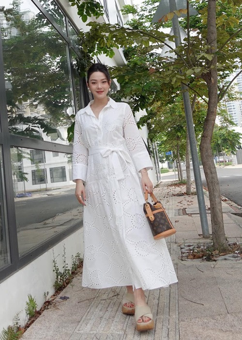 Minh Hằng là một trong những bà bầu sành điệu nhất nhì Vbiz.