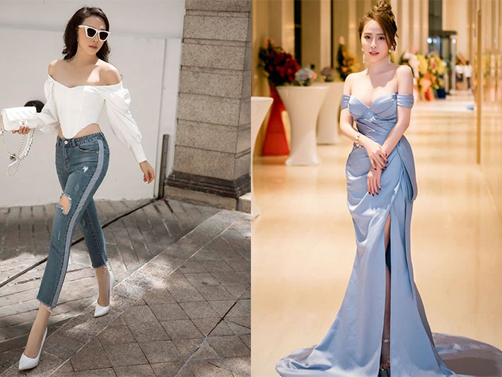 Lợi thế của Quỳnh Nga là vòng một quyến rũ qua dao kéo còn Quỳnh Thư sở hữu gương mặt ăn ảnh, chiều cao nổi bật.