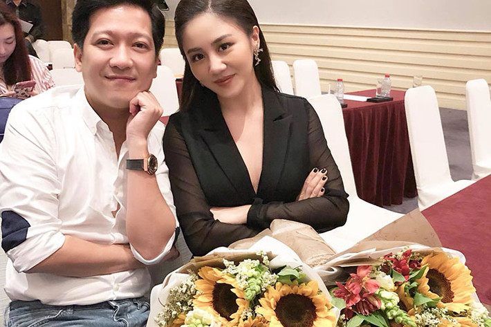 Văn Mai Hương đăng tải hình ảnh bên Trường Giang kèm chú thích hài hước: “Nhìn vậy thôi chứ không ưa”.