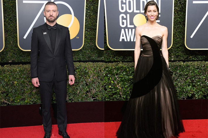 Cặp đôi Justin Timberlake - Jessica Biel cũng sánh đôi bên nhau tại sự kiện.