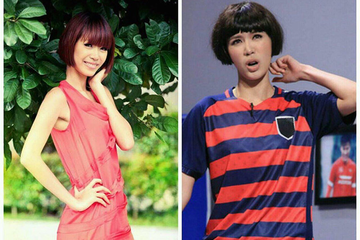 Siêu mẫu Minh Tú thích thú ghép ảnh chụp năm 2011 và năm 2017. “Ơn giời Minh Tú phiên bản 2011 đây rồi. Cái răng cái tóc là góc con người nha. Đẹp tự nhiên nhưng không phải tự nhiên mà đẹp", chân dài 9x viết.
