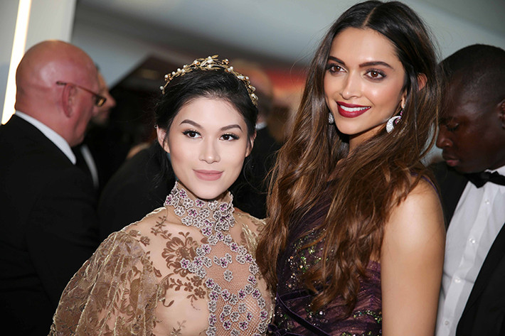 Ngọc Thanh Tâm có dịp gặp gỡ Deepika Padukone - mỹ nhân phim “xXx: Return of Xander Cage” và Adrien Brody - người đoạt giải Oscar với vai nam chính trong phim “Nghệ sĩ dương cầm”.
