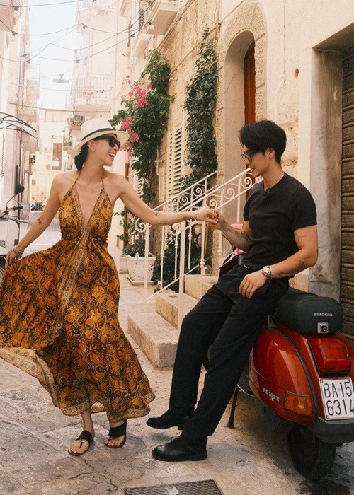 Vài tháng qua, Ngô Thanh Vân - Huy Trần ở châu Âu. Nàng đả nữ ra nước ngoài trước, sau đó ông xã của cô sang sau.