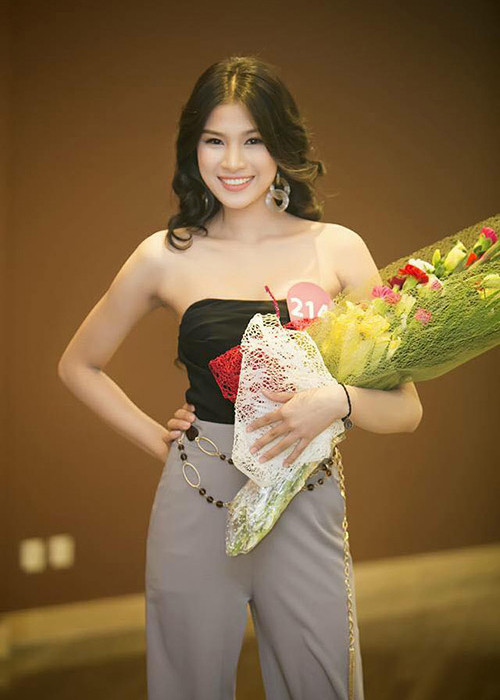 Nguyễn Thị Thành sinh năm 1996, tại Bắc Ninh. Năm 2015, cô tham gia cuộc thi Hoa hậu Hoàn vũ Việt Nam. Ảnh: Dân Việt