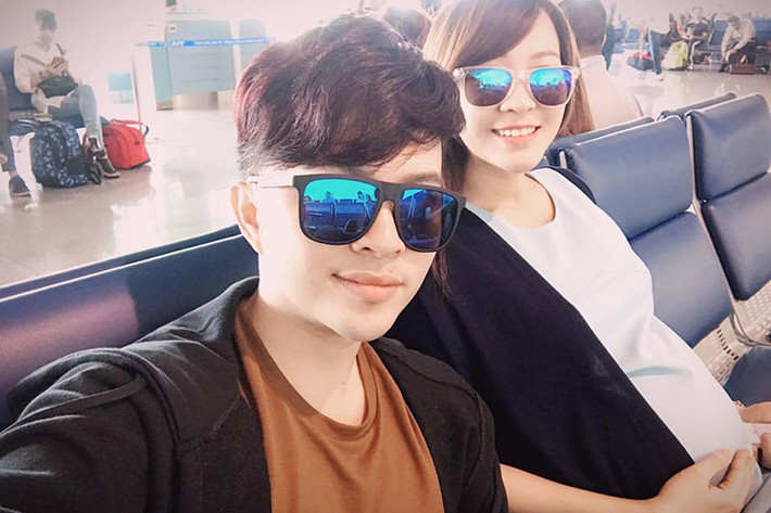 Hai tháng sau đám cưới, vợ Nam Cường mang bầu. Cả hai rất hạnh phúc khi chuẩn bị chào đón con đầu lòng. Ảnh: FBNV