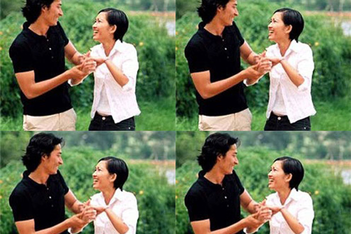 Trong bộ phim “Dốc tình”, Kim Hiền đảm nhận vai Thùy - cô gái nhân hậu nhưng sống bản năng trong tình yêu. Nhân vật của cô vướng tình tay ba với Thái (Huy Khánh) và Thu (Bảo Hòa). Ảnh: Phunutoday