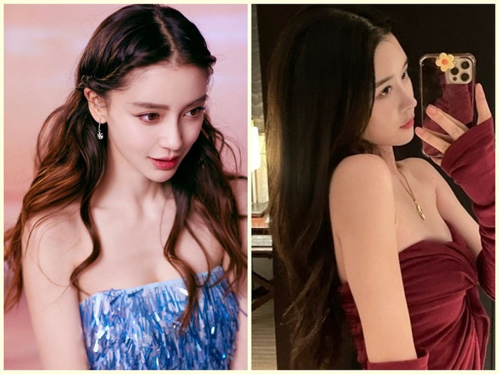 Angelababy - Huỳnh Hiểu Minh ly hôn sau 7 năm làm đám cưới. Sau thông báo hôn nhân tan vỡ, Huỳnh Hiểu Minh bị đồn hẹn hò Châu Tử Nhiên (phải). Ảnh: VTC, FBNV