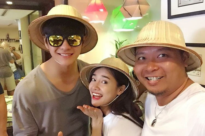 Nhã Phương còn gửi lời chúc sinh nhật bằng tiếng Hàn đến Kang Tae Oh. Cô chúc bạn diễn sẽ ăn thật nhiều để mau chóng tăng cân. (Ảnh: linhsu06)