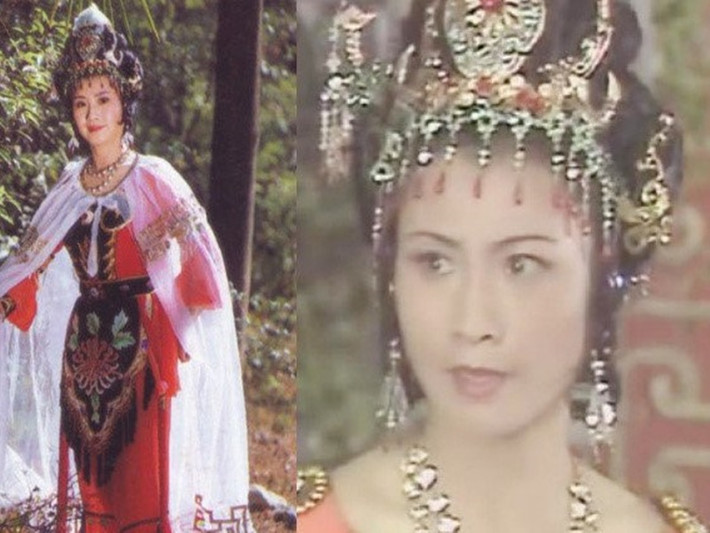 Diễn viên Vương Phụng Hà nổi tiếng nhờ vai Thiết Phiến công chúa - Bà La Sát. Nữ diễn viên mất năm 1993, ở tuổi 38 vì bệnh ung thư vú. Ảnh: Zing