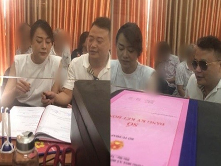 Sáng ngày 15/6, Phương Oanh - Shark Bình hoàn thành thủ tục đăng ký kết hôn tại Hà Nam - quê nhà của Phương Oanh. Ảnh: Người Đưa Tin.