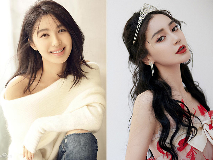 Angelababy (phải) là bà xã của Huỳnh Hiểu Minh còn Lý Phi Nhi là bạn gái cũ. Mới đây, ồn ào tiểu tam của Angelababy bị khơi lại khi Lý Phi Nhi và Huỳnh Hiểu Minh cùng tham gia một gameshow.