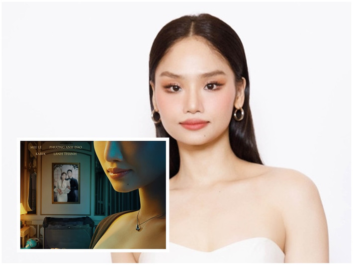 Trong hình ảnh đầu tiên của phim Chiếm đoạt, Miu Lê để lộ nửa khuôn mặt, có nụ cười bí hiểm. Ảnh: Vietnamnet.