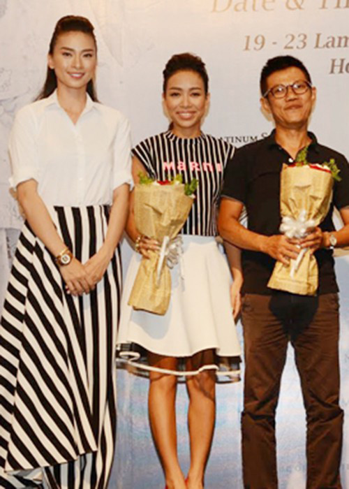 Ngô Thanh Vân khẳng định: "Với nhạc sĩ Quốc Bảo, tôi chỉ dừng lại ở mức độ ngưỡng mộ, chấm hết”. Ảnh: VTV