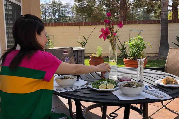 Nữ ca sĩ sinh năm 1977 hiện mang thai được 8 tháng và tăng được 8 kg kể từ khi mang bầu.
