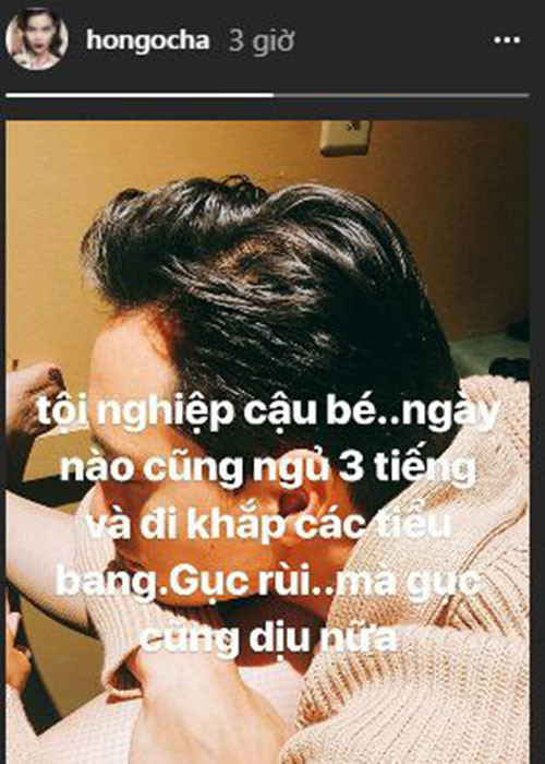 Hot Face sao Việt 24h: Trên trang cá nhân, Hồ Ngọc Hà chia sẻ hình ảnh Kim Lý mệt mỏi vì chỉ được ngủ 3 tiếng mỗi ngày khi đi lưu diễn cùng cô ở Mỹ.