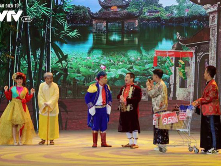Trong ngày 2 vừa qua, Gặp nhau cuối năm Xuân Canh Tý 2020 - chương trình thay thế Táo quân đã tiến hành ghi hình. Ảnh: VTV