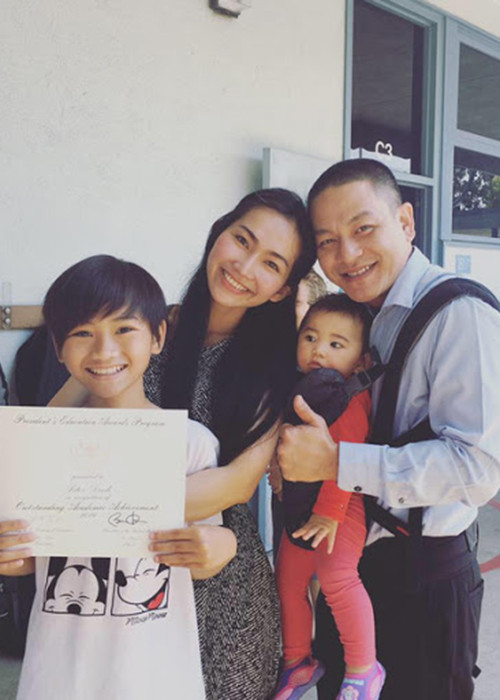 Kim Hiền kết hôn với doanh nhân Andy Lê rồi sang Mỹ định cư mang theo con trai riêng Sonic từ năm 2015. Sau đó, tại xứ cờ hoa, nữ diễn viên sinh con gái Yvona.