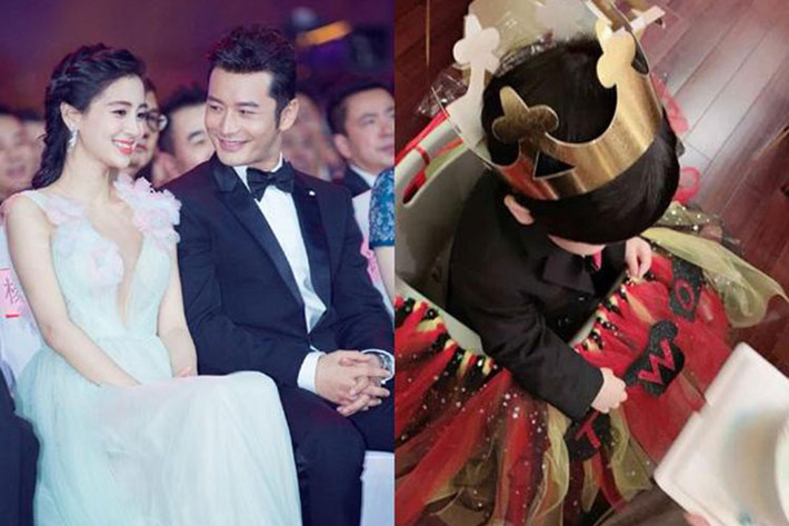 Bé Tiểu Hải Miên là con trai của cặp đôi sao Hoa ngữ Huỳnh Hiểu Minh và Angelababy.